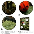 thumbnail image 3 of Designart "Leisurely Time with Ladybugs" Animals Canvas Wall Art, 3 of 5