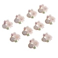 thumbnail image 1 of 10 botones de flores de diamantes de imitación de cristal para coser con parte trasera plana Pétalos puntiagudos, 1 of 9