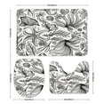 thumbnail image 3 of Beach Seashell Starfish Bathroom Mats Set 3-piece Bath Mats , Floor Rug Decorations for Kitchen Bathroom Bedroom, 3 of 7