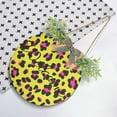 thumbnail image 4 of Sexy Leopard Print Welcome Sign for Front Door, Round Sign Hanging Welcome Sign Welcome Wreath for Farmhouse Porch Door Home Decor, 4 of 7