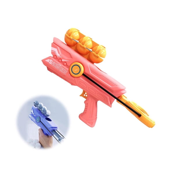 SharkTRUE Snowball Launcher Blaster Gun Toy - Soft Foam Projectile Launcher, Snow Toys for Kids and Adults Long Range Winter Outdoor Snowball Fights, Parent-Child Game, Safe Toy
