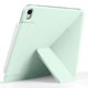 thumbnail image 2 of Funda para iPad mini (2024) (2021) de piel sintética con soporte origami y funda magnética para tableta, color gris, verde claro y multicolor, 2 of 5