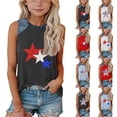 thumbnail image 2 of Grblisyd 4th of July Tank Tops for Girls American Flag T-Shirt Kids Independence Day Shirts Crew Neck Patriotic Sleeveless Top Tees 1-13T, 2 of 6
