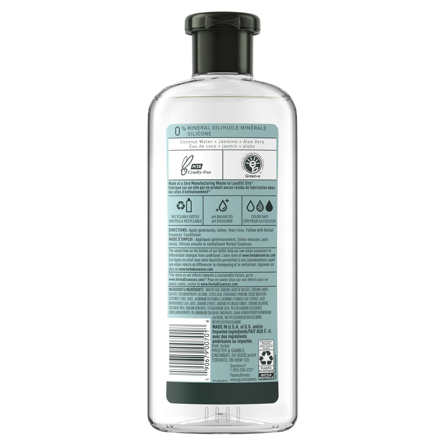 Herbal Essences Classics Hydrate Coconut Water & Jasmine Shampoo, 400 mL
