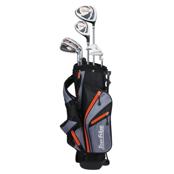 Tour Edge Golf LH HL-J 4X1 6 Piece Orange Junior Set (Ages 5-8) Left Handed Junior Flex