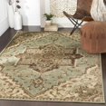 thumbnail image 6 of Hauteloom Granger Living Room, Bedroom Area Rug - Traditional - Sage, Burgundy, Tan - 6'7" x 9'6", 6 of 12