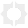 thumbnail image 4 of 14"OD x 7"ID x 7 3/4"C x 1"P Axel Architectural Grade PVC Contemporary Ceiling Medallion, Two Piece, 4 of 4