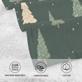 thumbnail image 5 of Yayeee 2 Pack Hand Towels for Bathroom 100% Cotton 16" x 28" Soft Absorbent Kitchen Towel, Beige Christmas Trees, 5 of 7