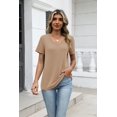 thumbnail image 3 of Zeagoo Womens Basic T-shirts Short Sleeve V-Neck Shirts Summer Casual Tops Daily Wear, 3 of 6