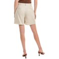 thumbnail image 3 of Nicholas womens  Lavinia Tailored Linen Short, 0, Brown, 3 of 3