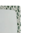 thumbnail image 3 of Ambesonne Jungle Fitted Sheet, Autumnal Birds Forest Pines, Full Size, Eggshell Fern Green and Plum, 3 of 5