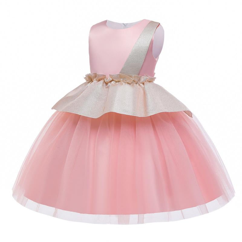 Little Girl Wedding Party Dresses cake princess Costumes Birthday