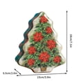 thumbnail image 3 of Qocolhg Outdoor Christmas Decorations Indoor, 1pc Christmas Gift Box For Children With Santa Claus & Christmas Tree Design Can Hold Cookies, Candy And Other Small Gifts, Christmas Clearance, 3 of 4
