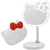 Impressions Vanity Hello Kitty Compact Lighted Makeup Mirror Bundle With LED Strip Light (White)