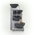 thumbnail image 3 of Alpine Corporation 8" x 7" x 14" Plug-In Cascading Tabletop Fountain, Gray, 3 of 12
