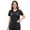 Black, variant on Scrub Tops for Women Soft Stretch V-Neck Medical Scrub Top with Pockets, Medium, Ceil Blue