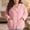 Pink, variant on Pyhlmscde Women's Fuzzy Fleece Jacket V Neck Button Down Long Sleeve Pajamas, Womens Cardigan Sweaters, Fleece Pajamas Women, Womens Winter Clothes