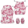 thumbnail image 2 of HUIACONG Pink Butterfly Gaming Chair Covers 4 Pieces Anti-Scratch Gaming Chair Protective Cover from Cats with Zipper All-Season Weather Resistant Machine Washable, 2 of 6