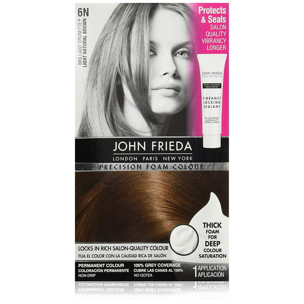 John Frieda Precision Foam Colour, Protects and Seal, Light Natural Brown,   oz 