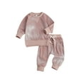 thumbnail image 3 of Diconna BabyTie Teinture Manches Longues Col Rond Chandail + Pantalon à Nouer Ensemble de Vêtements Hiver Printemps, 3 of 7