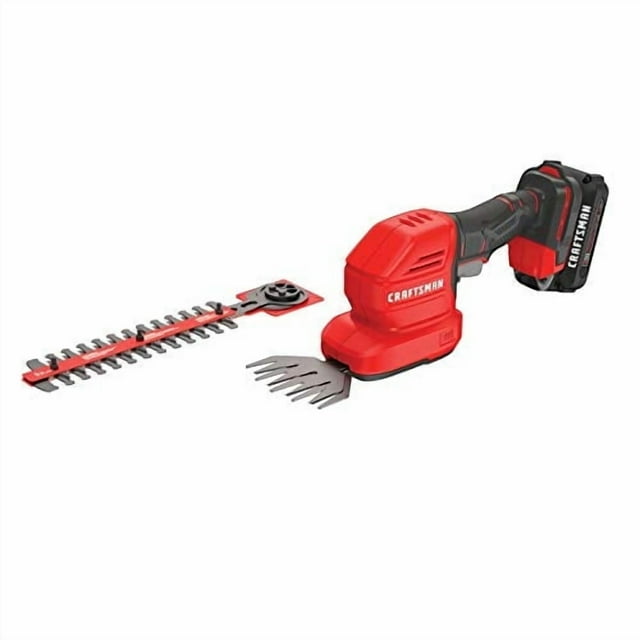 Kit de cortacésped portátil inalámbrico y minicortasetos Craftsman V20 CMCSS800C1