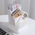 thumbnail image 2 of Kitchen Home Makeup Desktop Plastic 3 Slots Storage Organizer Divider Box 16*11.5cm, 2 of 5