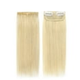thumbnail image 3 of SEGO Thick Clip in Mini Human Hair Extensions for Women Adding Hair Volume Seamless Short Straight Clip in Human Hair Pad Hairpieces Topper for Thinning Hair, 3 of 8
