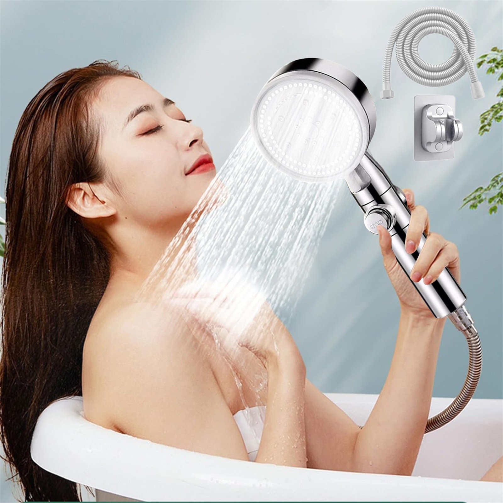 Yshimbem Multifunctional Hand Shower High Pressure 8 Modes Handheld ...