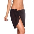 thumbnail image 2 of Women Solid Bikini Sheer Cover Up Skirt Beach Swimwear Wrap Sarong Swimsuit, 2 of 4