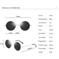 thumbnail image 4 of Gafas de sol polarizadas redondas vintage John Lennon para hombre y mujer, 4 of 5