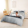 thumbnail image 2 of Castle Fairy JDM Wave Sports Car Duvet Cover Set for Teens, Minimalist Print Bedding Full for Bedroom, White Blue,Grey Reversible,3pcs,No Comforter, 2 of 6