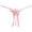 Pink, variant on Panties for Women Pink Lace Thongs Pearl Underwear for Women Naughty Panties One Size