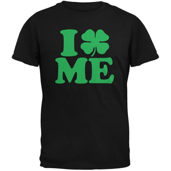 St. Patricks Day - I Shamrock Love Me Black Adult T-Shirt - X-Large