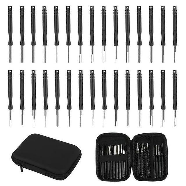 30Pcs Bag Car Terminal Removal Tool Puller Auto Set Motorist Kit Automotive Repair Tool Car Terminal
