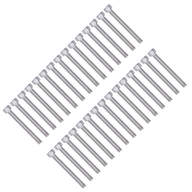Socket Head Screws, 30Pcs Bolts And Nuts Kit Button Head Bolts M5 Cylindrical Head Hex Socket Screw Stainless Steel Hex Head Screws Screw Kit