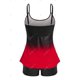 thumbnail image 2 of Talla grande Ombre Imprimir Boyless Boyshort Tankini Traje de baño Rosegal Blusas Tallas Grandes, 2 of 5