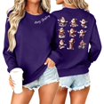 thumbnail image 4 of WXLWZYWL Women's Christmas Graphic Sweatshirt Fall Winter Crewneck Long Sleeve Holiday Pullover Loose Fit Warm Sweatshirts, 4 of 6