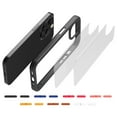 thumbnail image 7 of SaniMore for iPhone 14 Pro Max Ultra-Thin Case, High Quality Transparent Tempered Glass Back Anti-Scratch Heavy Duty Full Body Protective Case for iPhone 14 Pro Max Women Men, Black, 7 of 7