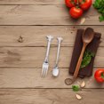 thumbnail image 4 of CHICHUMID 2pcs Mini Appetizer Forks Stainless Steel Set for Home Use, 4 of 8