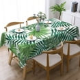 thumbnail image 2 of YFYANG Rectangular Polyester Table Cloth Tropical Plant Patterns Table Cover for Indoor Outdoor Kitchen Restaurant Table Decoration Tablecloths，54" X 72", 2 of 9