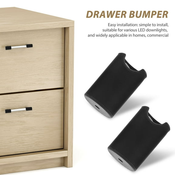 OULII Set of 6 Black Silicone Baby Corner Guards Soft Door Edge Protectors for Child Safety and Furniture