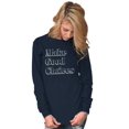 thumbnail image 4 of Make Good Choices Motivational Gym Plus Size Long Sleeve Graphic Tee Shirt Brisco Brands 2X, 4 of 5
