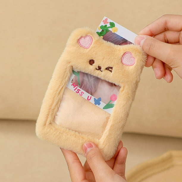 1pc Cute and Fluffy Card Holder for Bus Card, Meal Card or ID Card, Display and Protection Cover,one-size