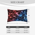 thumbnail image 4 of Rateoe Red And Blue Lightning Pattern Pillow Covers with Invisible Zipper(Pillows are not Included) Standard Pillowcases-14"x20", 4 of 6