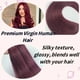 thumbnail image 2 of Extensiones de cabello humano Carleaty Burgundy con cinta adhesiva, 35 cm, 2 of 8