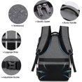 thumbnail image 4 of Travel Backpack for Men Women 17.3 Inch Laptop Backpack Large 40L Flight Approved Carry-On Backpack Waterproof Computer, 4 of 5