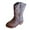 Z2-Brown, variant on newwalpole Kids Western Boots for Boys Girls Embroidered Cowgirl Cowboy Boots Square Toe Mid Calf Riding Shoes Little Kid/Big Kid Red for Size 9