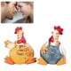 thumbnail image 4 of Figuras de pollo de resina para pareja | Decoración de mesa de 7 cm | Adornos para el salpicadero del coche | Regalo para parejas, 4 of 6