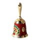 thumbnail image 3 of Campana de Mano, Latón Vintage Exquisito Patrón Tallado Campana de Llamada Manual, Campana de Servicio Campana de Cena Campana de Mano de Llamada Extra Fuerte para Cena, (Dorado, 3 of 14