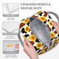 thumbnail image 3 of Balery Sunflower Cow Bolsa de Almuerzo para Mujeres, Caja de Almuerzo, Bolsa de Almuerzo Pequeña Impermeable, Tote de Almuerzo Reutilizable con Gran Capacidad, 3 of 6